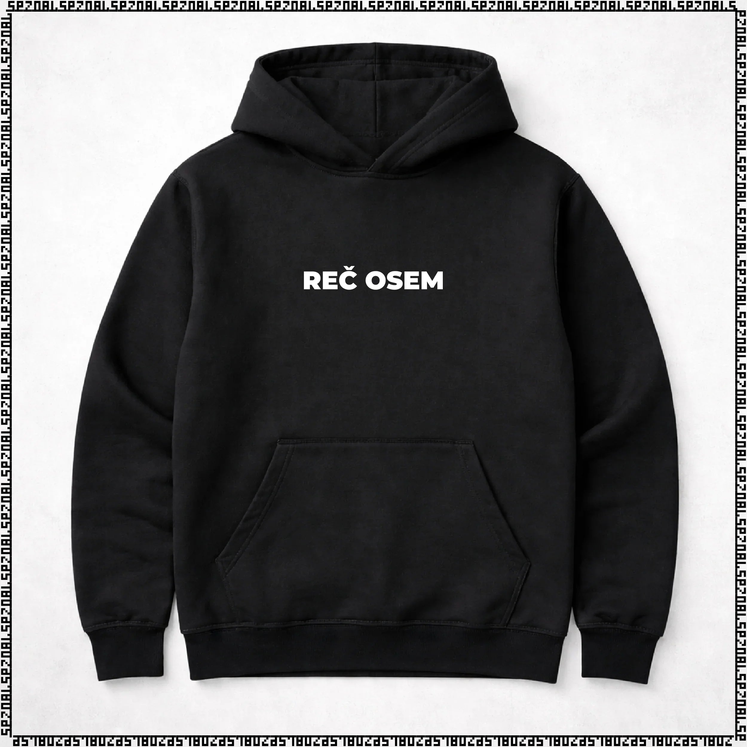 pulover s kapuco "reč osem"