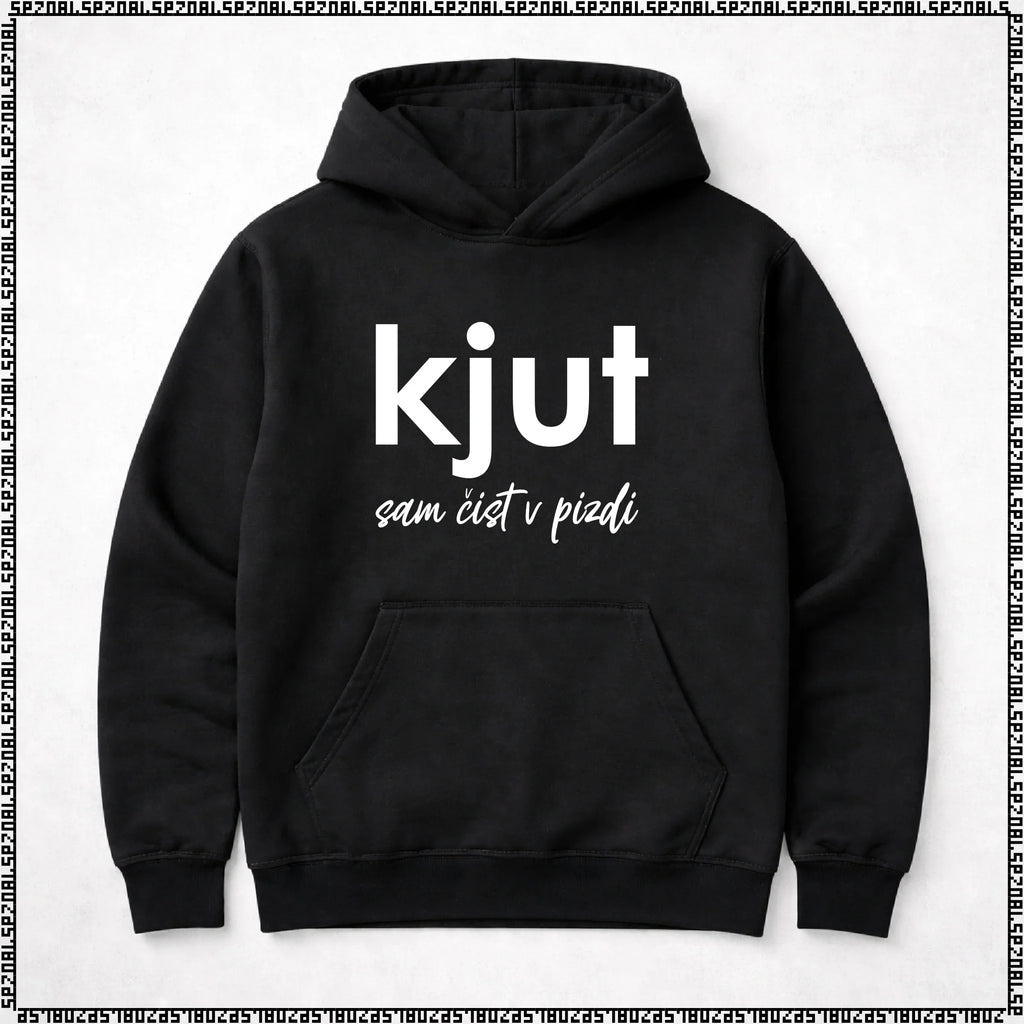 pulover s kapuco "kjut sam čist v pizdi"