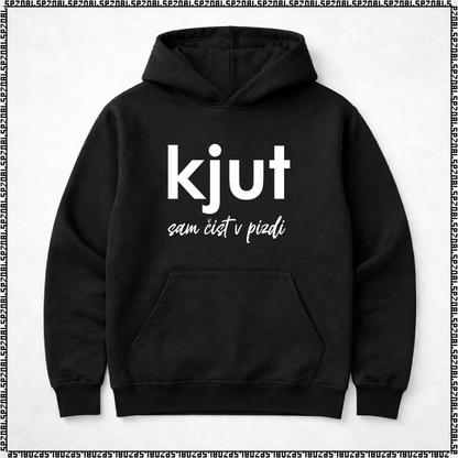 pulover s kapuco "kjut sam čist v pizdi"