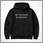 pulover s kapuco "več tattoojev kt prjatlov"