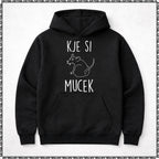 pulover s kapuco "kje si mucek"