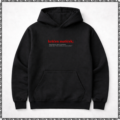 pulover s kapuco "krščen matiček"