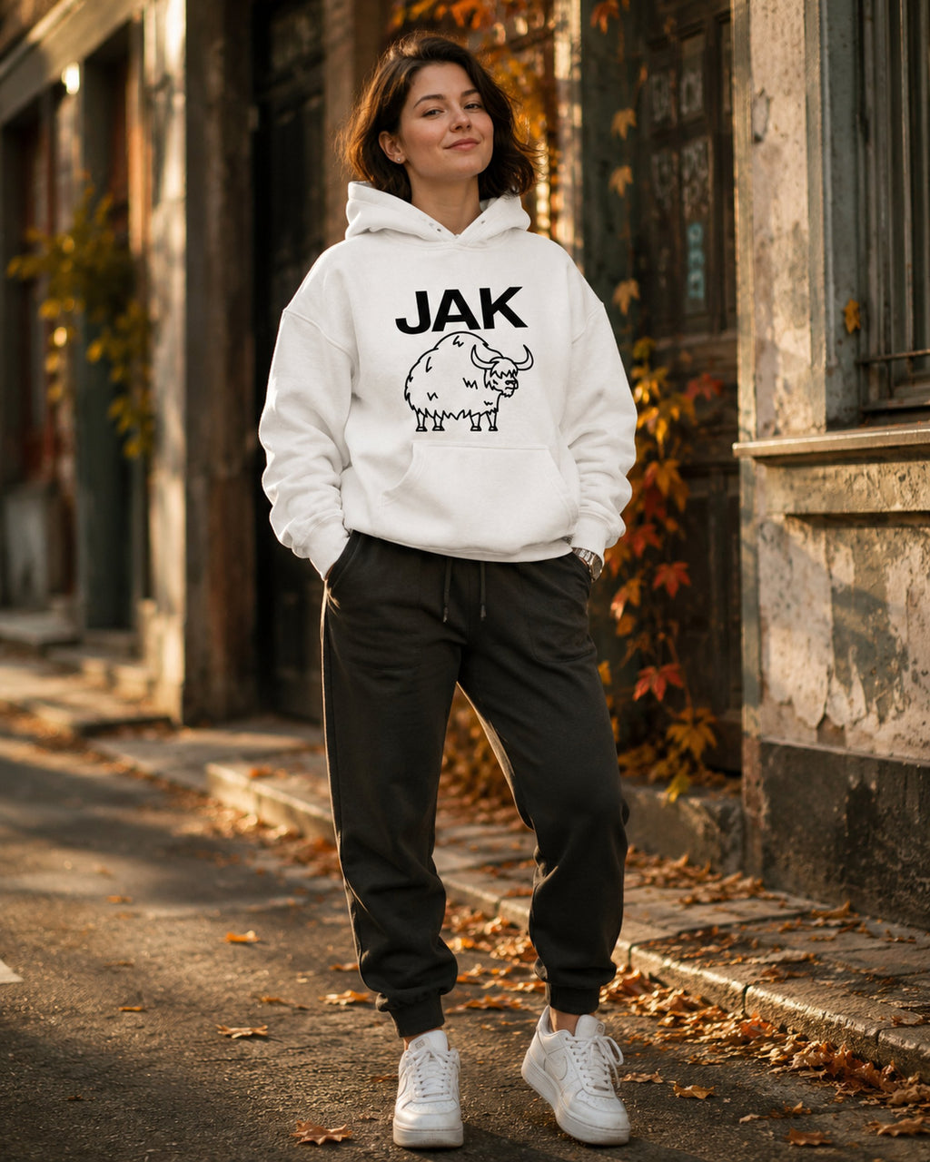 pulover s kapuco "jak" - lifestyle bel