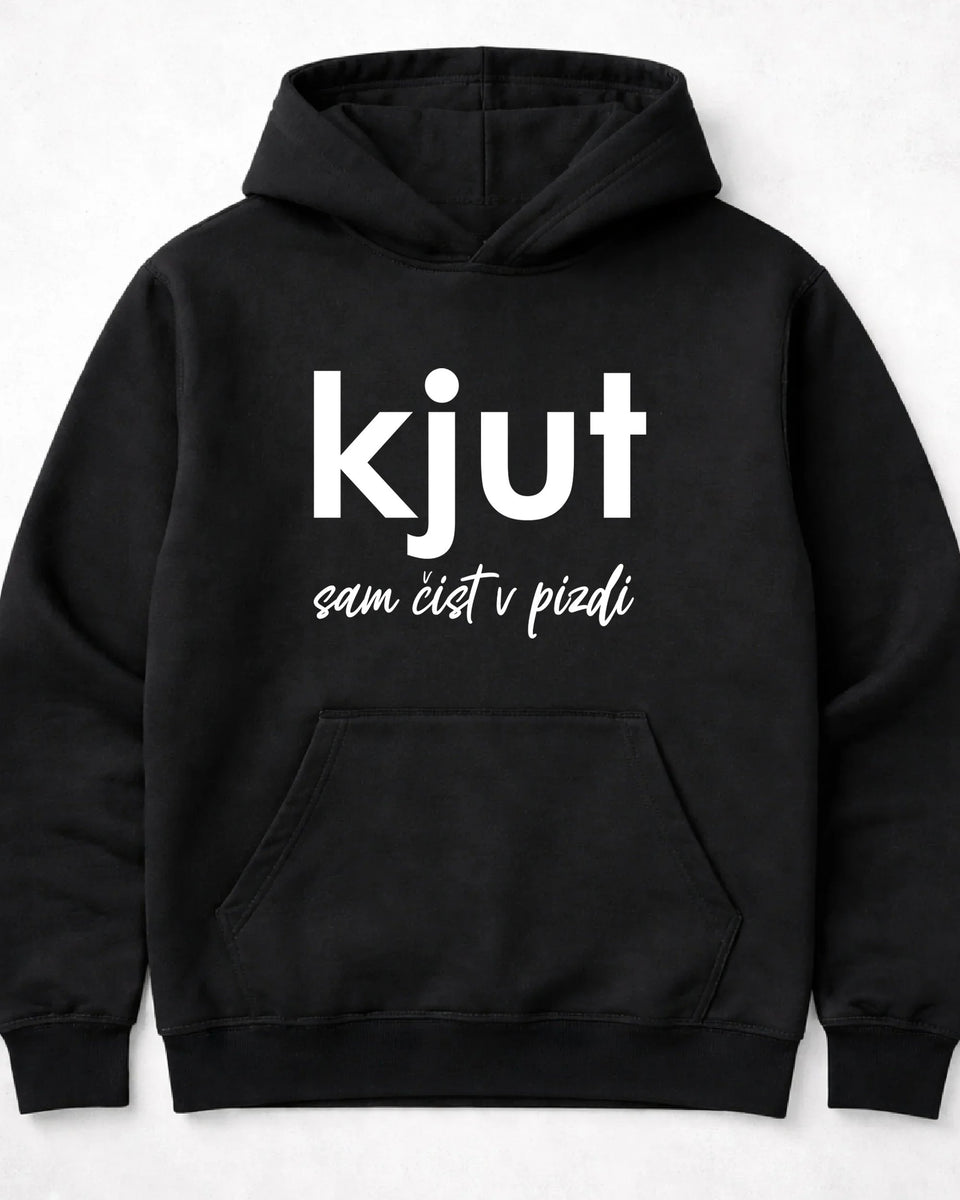 pulover s kapuco "kjut sam čist v pizdi"