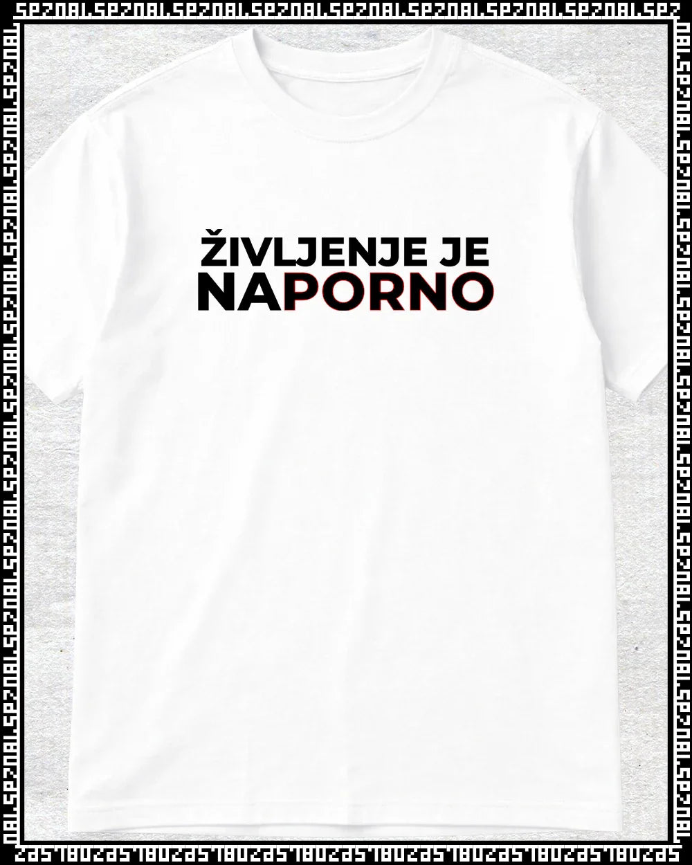 majica "življenje je na porno"