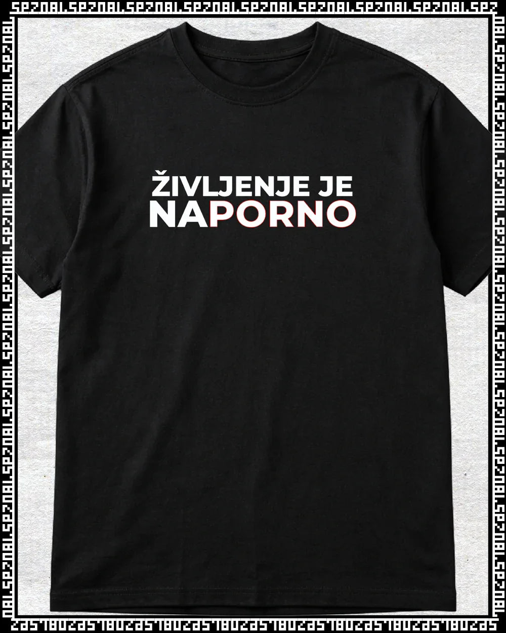majica "življenje je na porno"