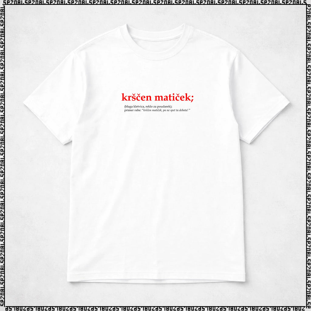 majica "krščen matiček"