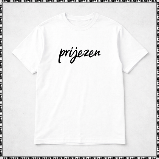 moška majica bele barve L velikost "prijezen"