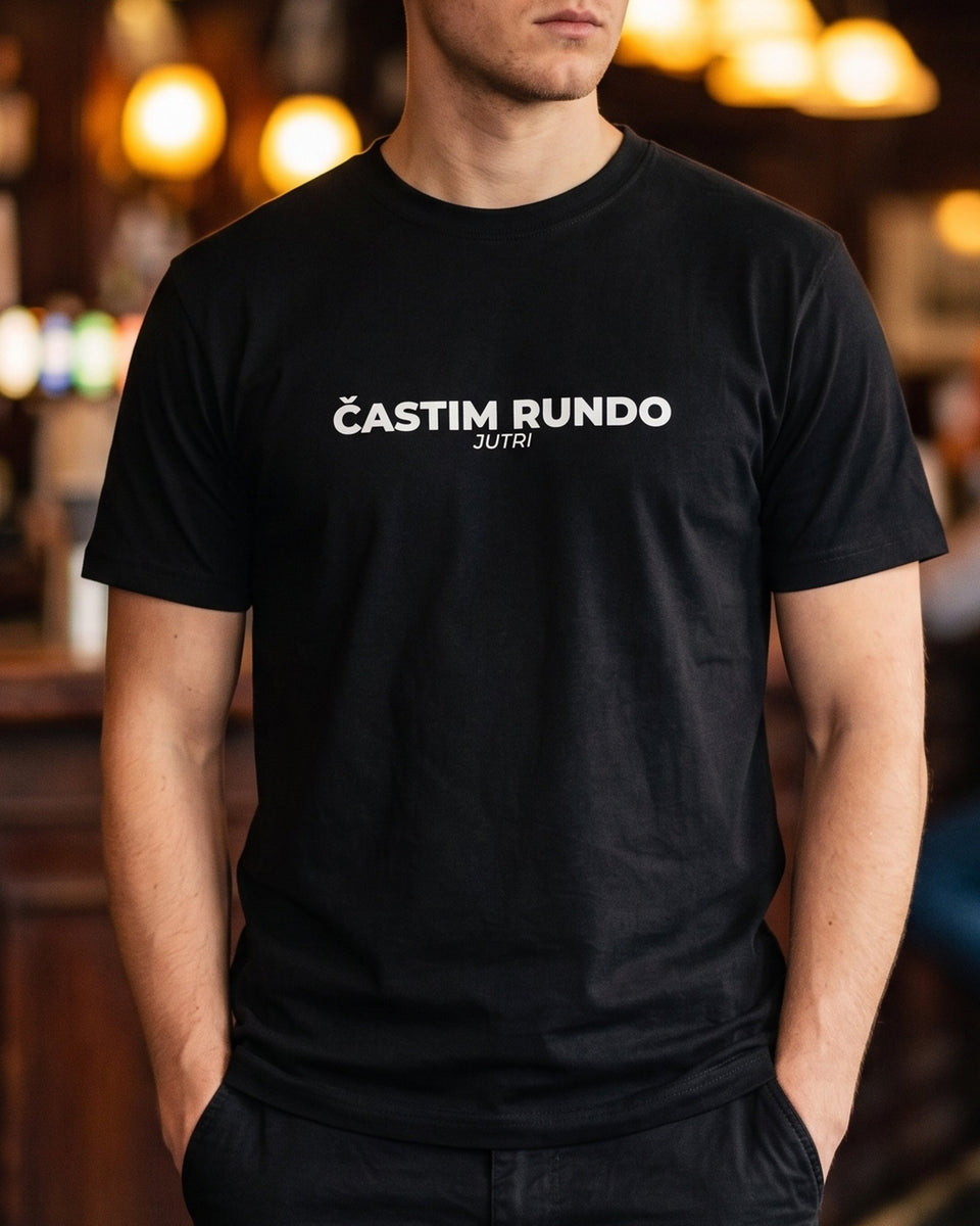 majica "častim rundo jutri"