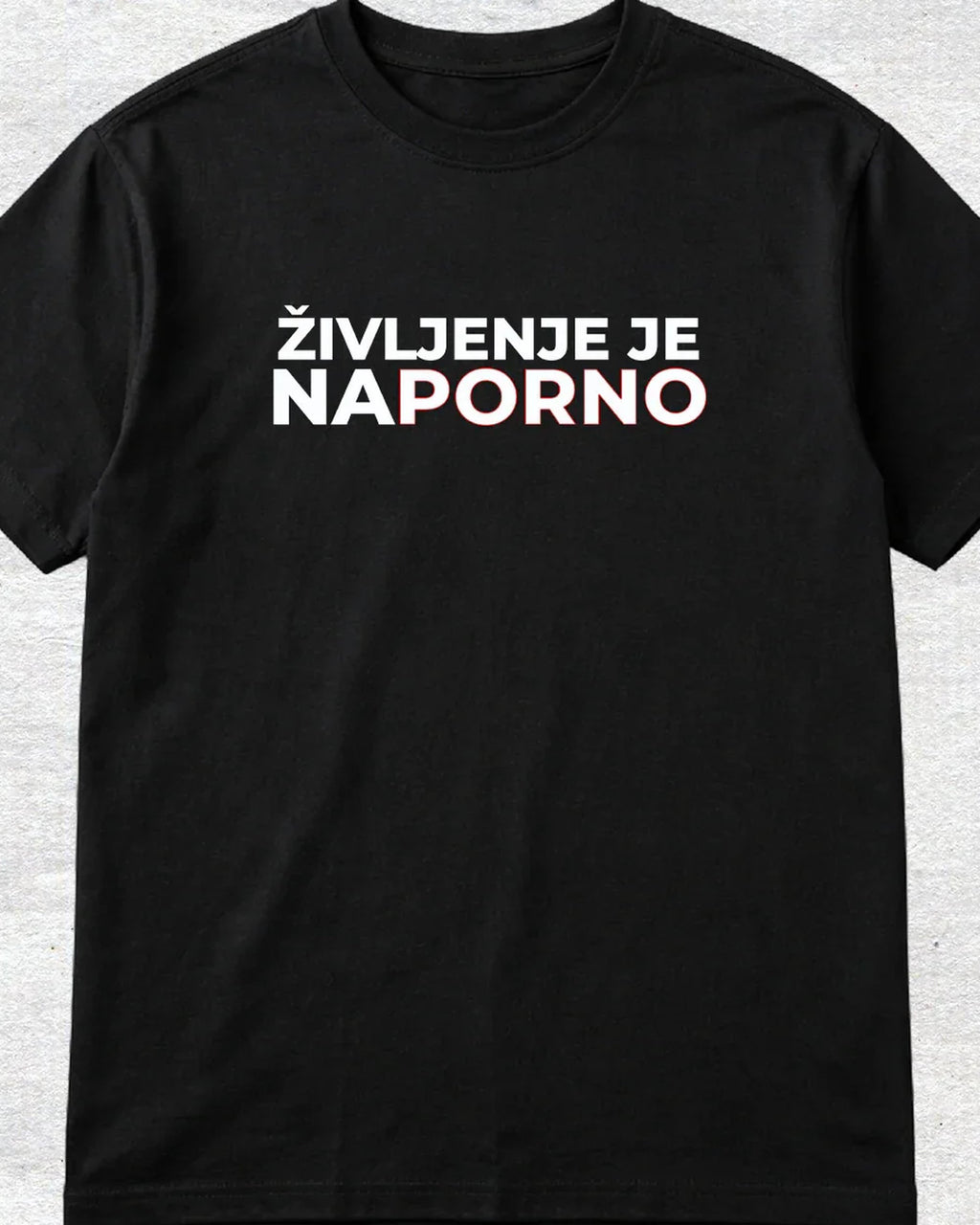 majica "življenje je na porno"