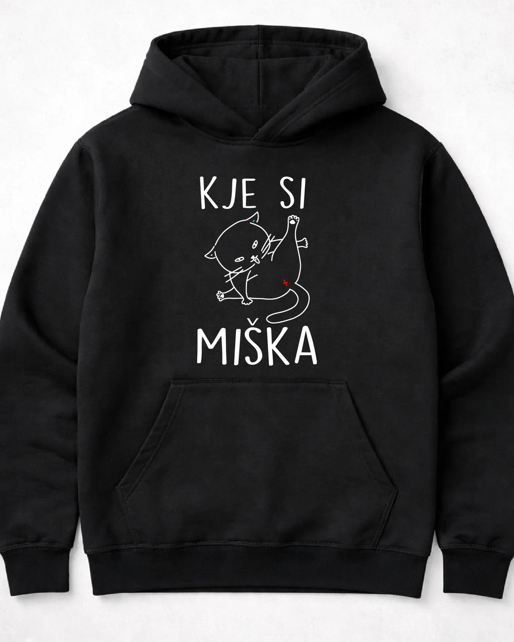 pulover s kapuco "kje si miška"