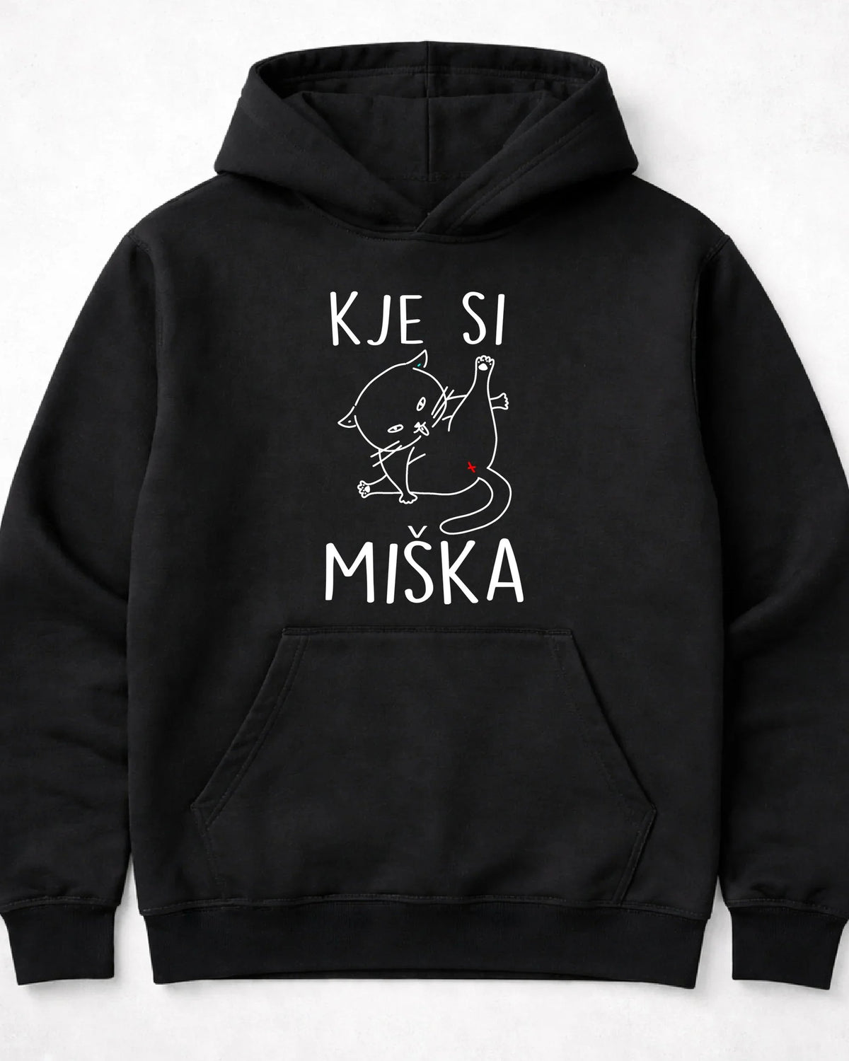 pulover s kapuco "kje si miška"