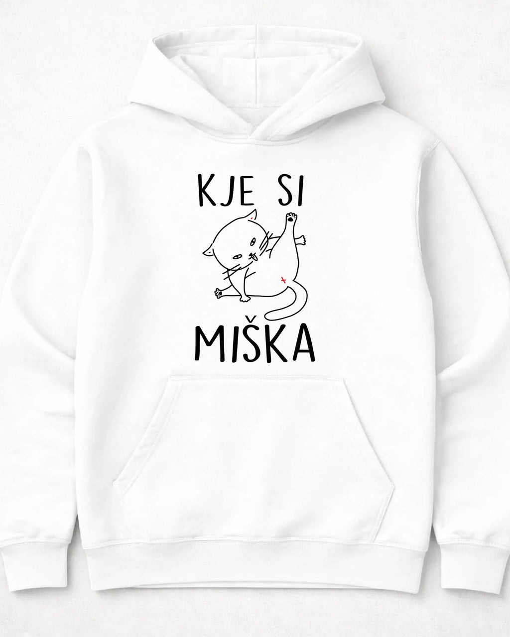 pulover s kapuco "kje si miška"