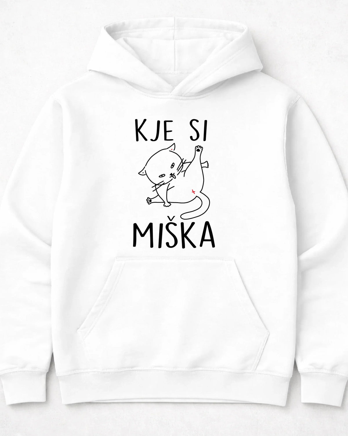 pulover s kapuco "kje si miška"