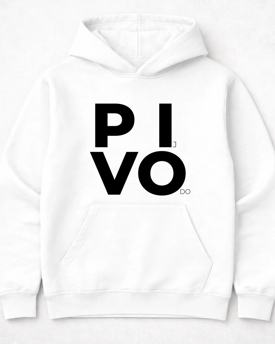 pulover s kapuco "pij vodo"