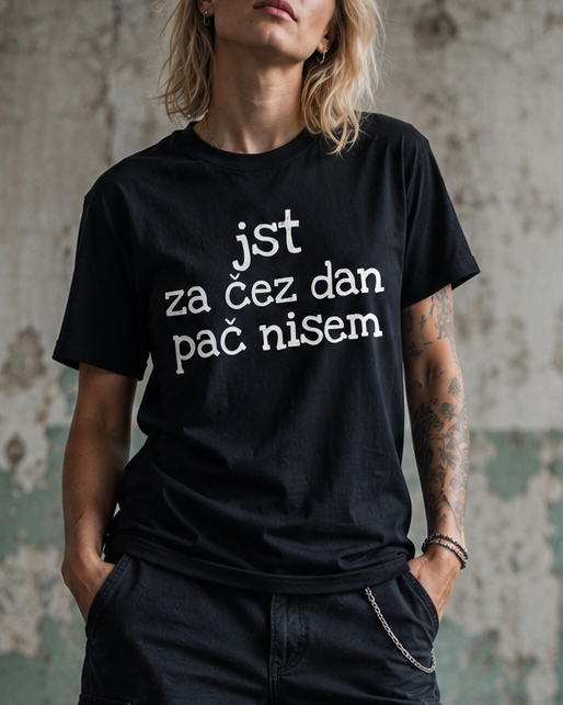 majica "jst za čez dan pač nisem"