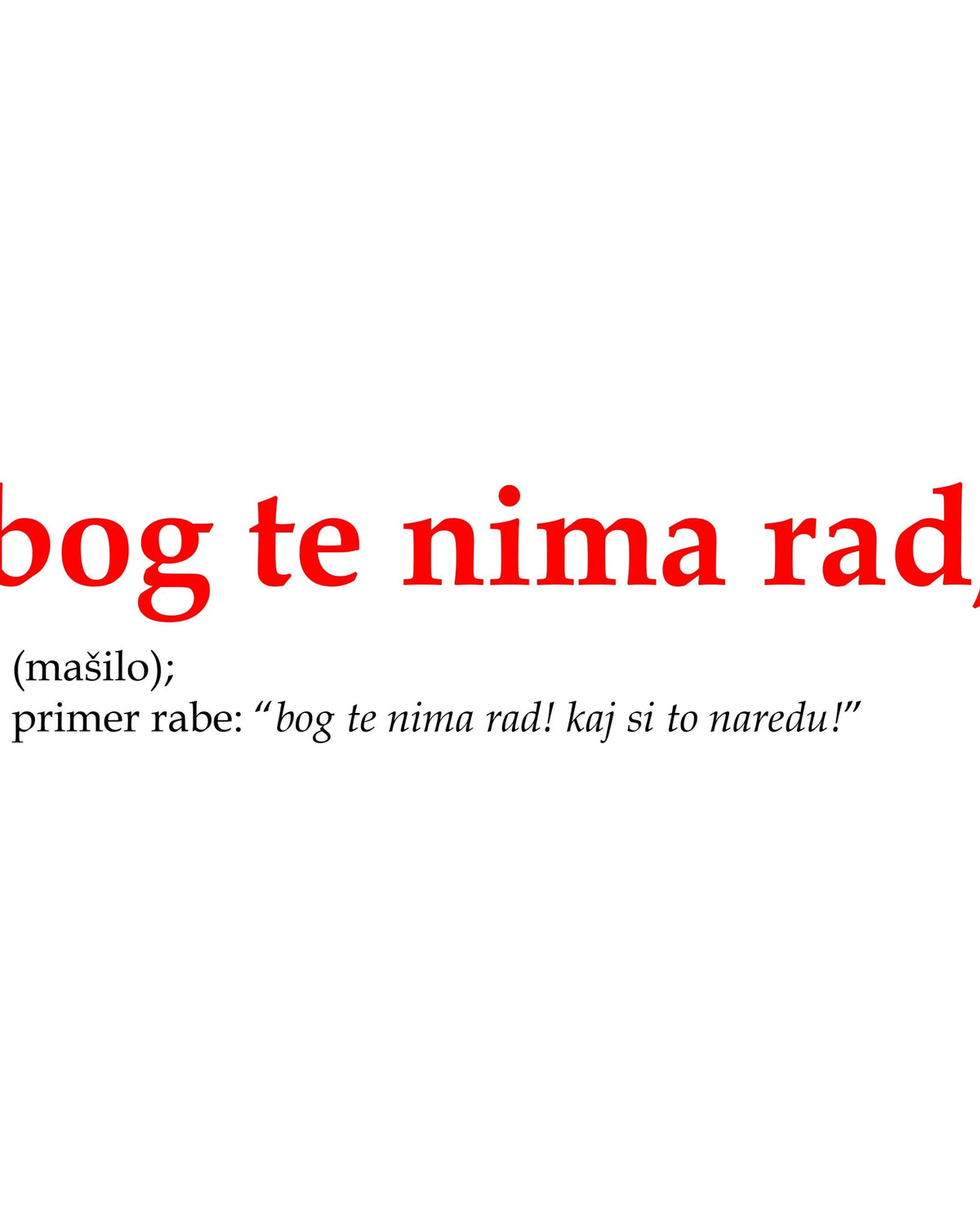 pulover s kapuco "bog te nima rad"