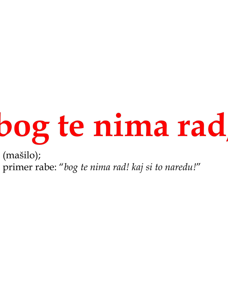 pulover s kapuco "bog te nima rad"