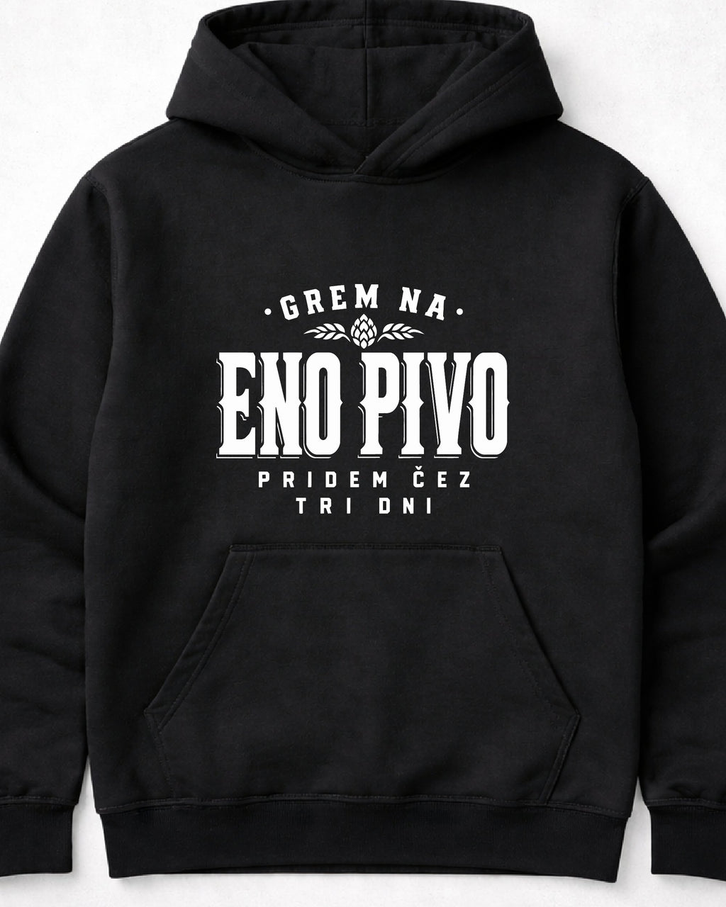 pulover s kapuco "eno pivo"