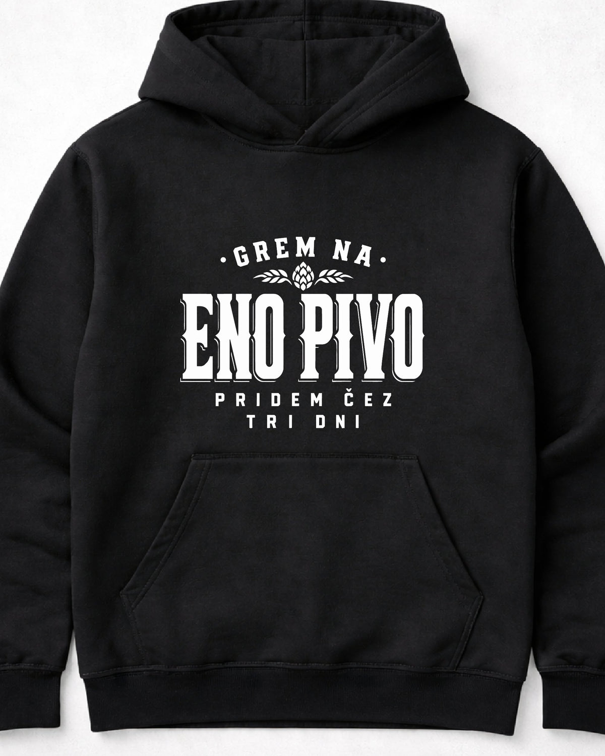 pulover s kapuco "eno pivo"