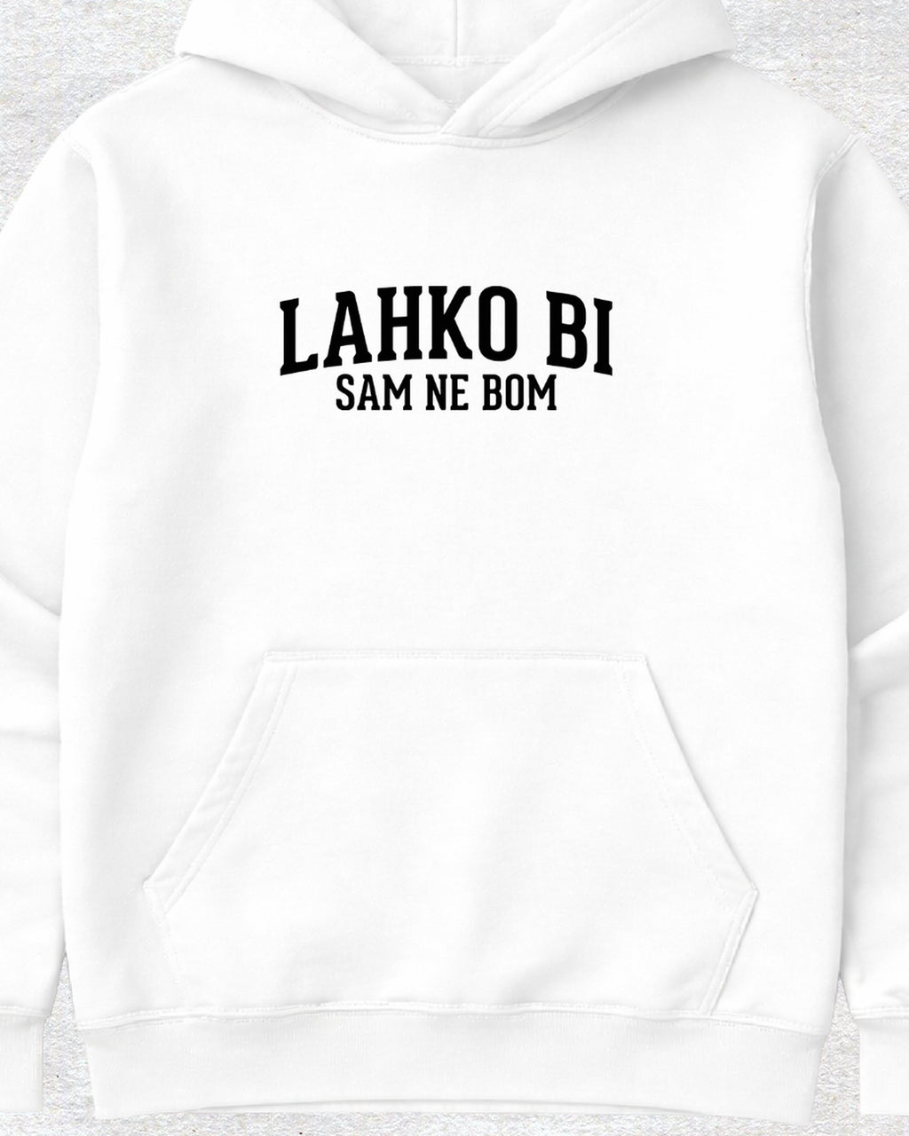 pulover s kapuco "lahko bi, sam ne bom"