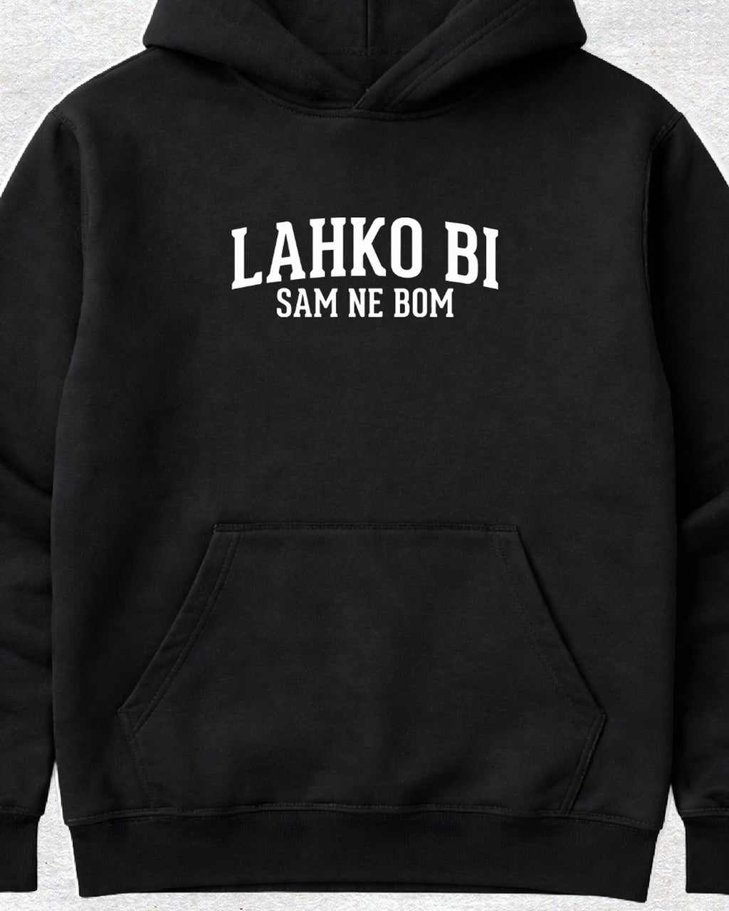 pulover s kapuco "lahko bi, sam ne bom"