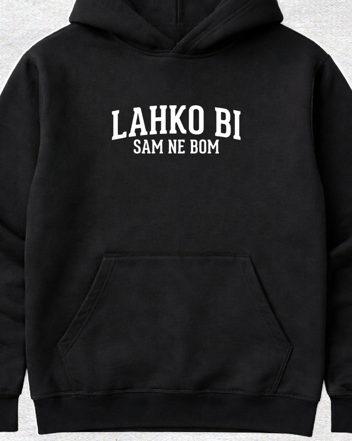 pulover s kapuco "lahko bi, sam ne bom"
