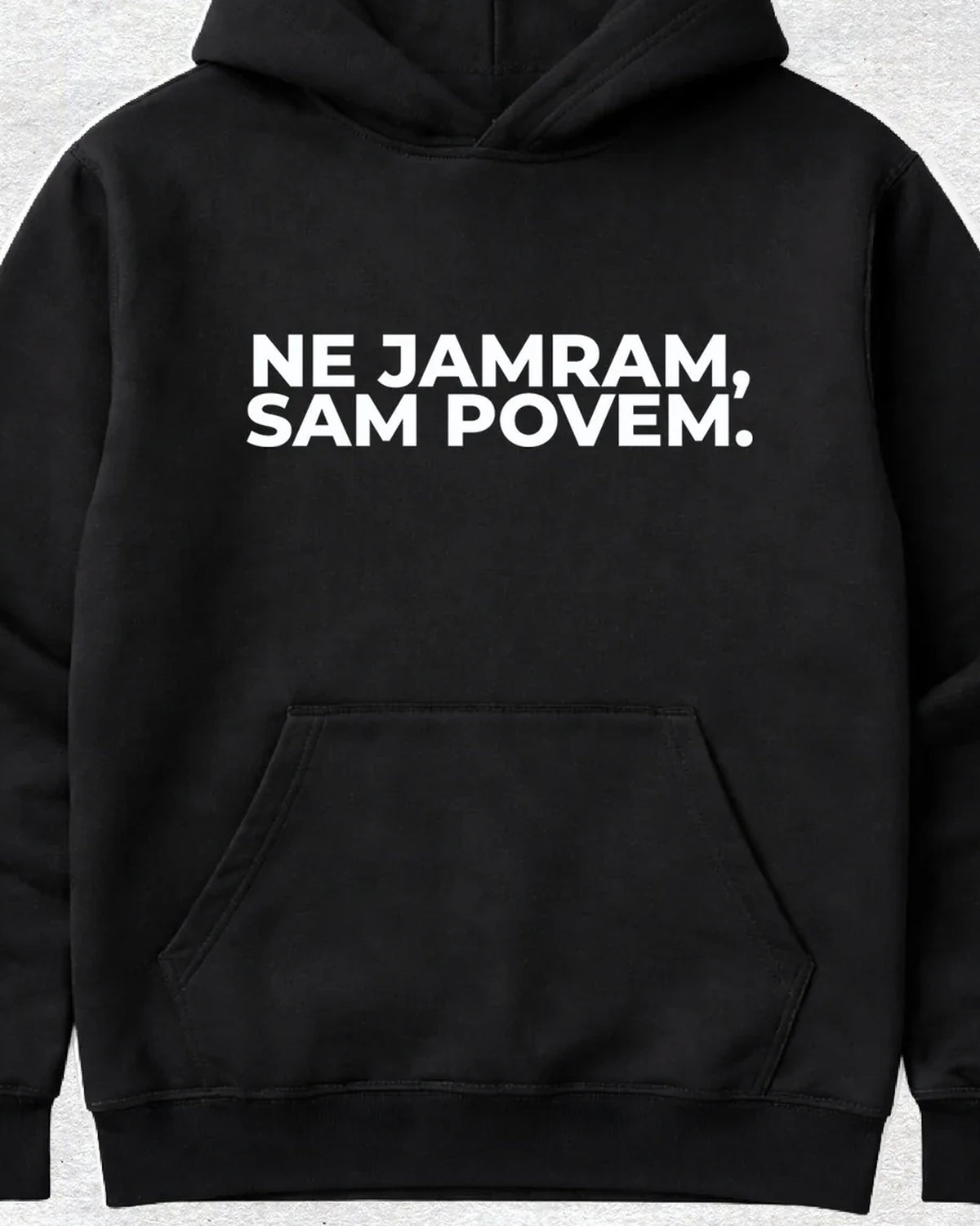 pulover s kapuco "ne jamram, sam povem."
