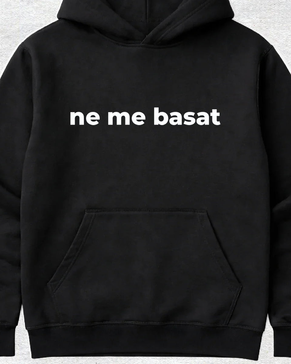pulover s kapuco "ne me basat!