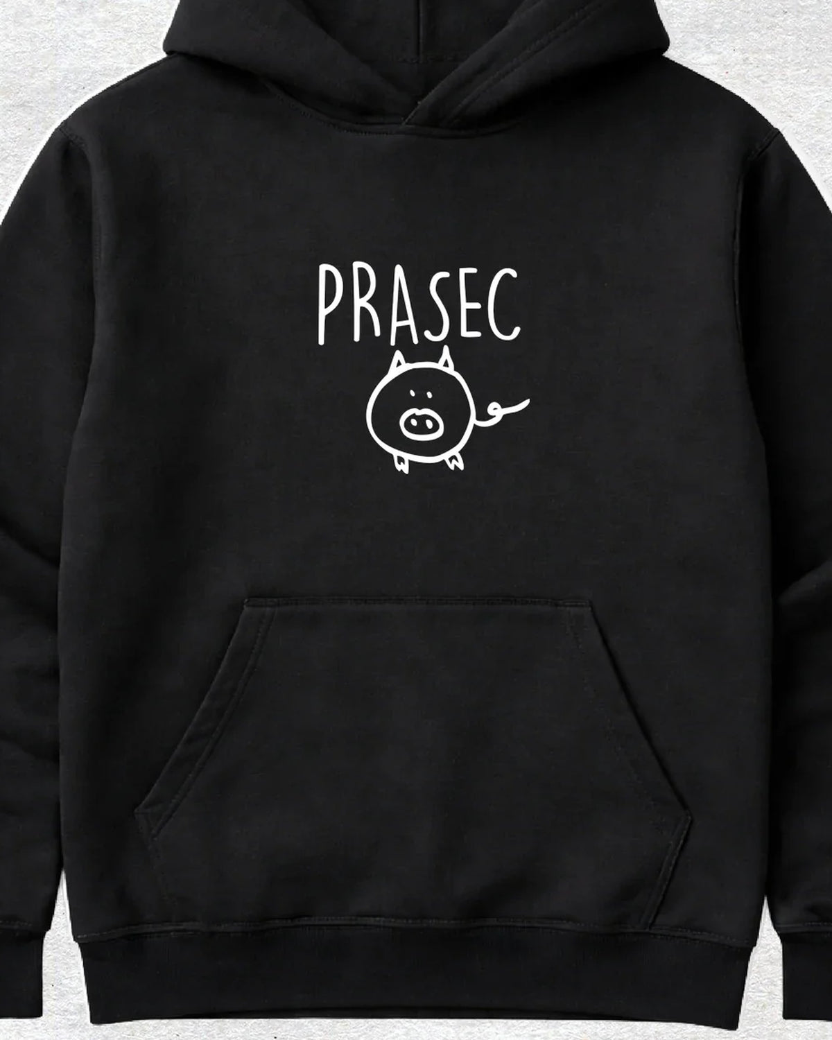 pulover s kapuco "prasec"