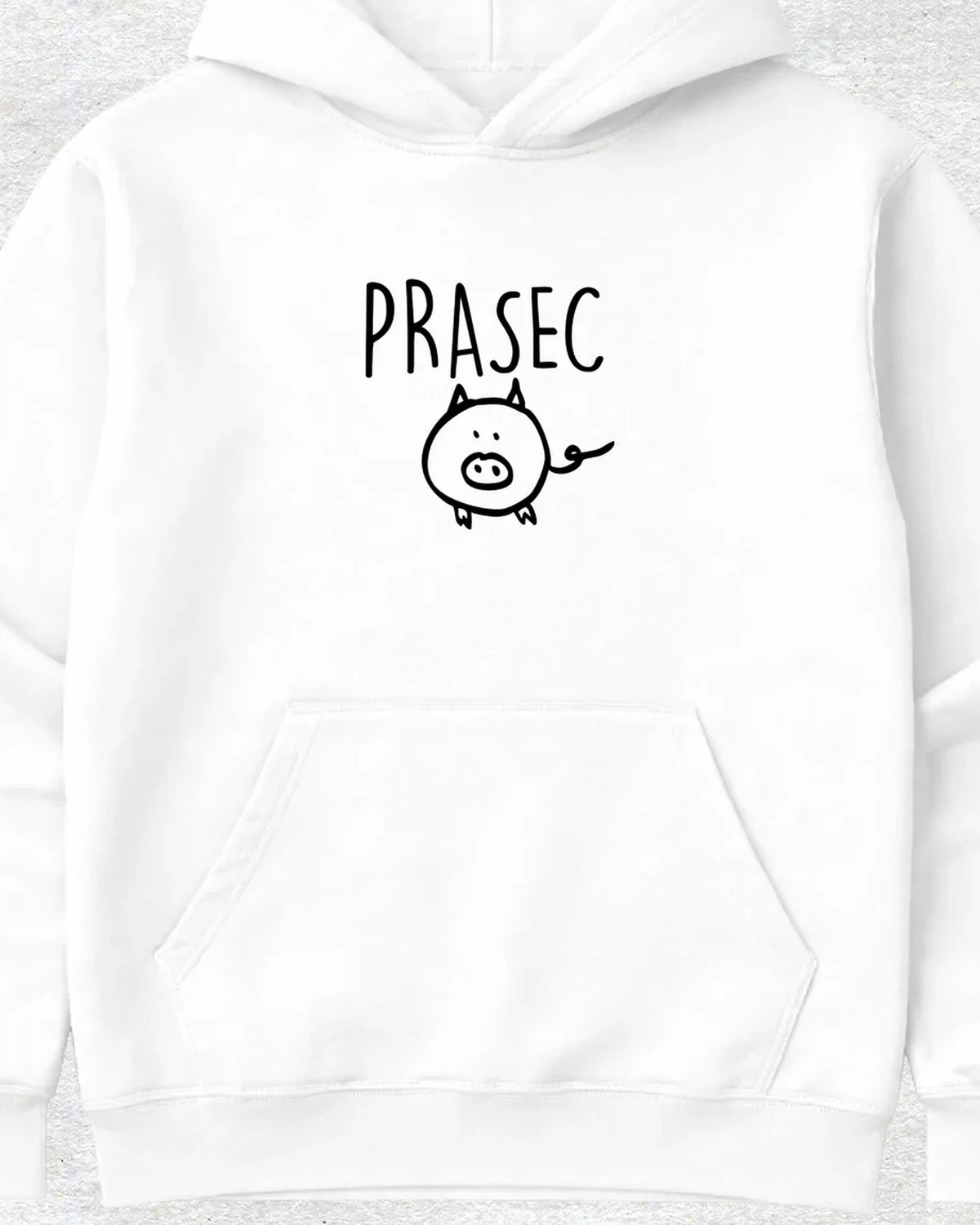 pulover s kapuco "prasec"