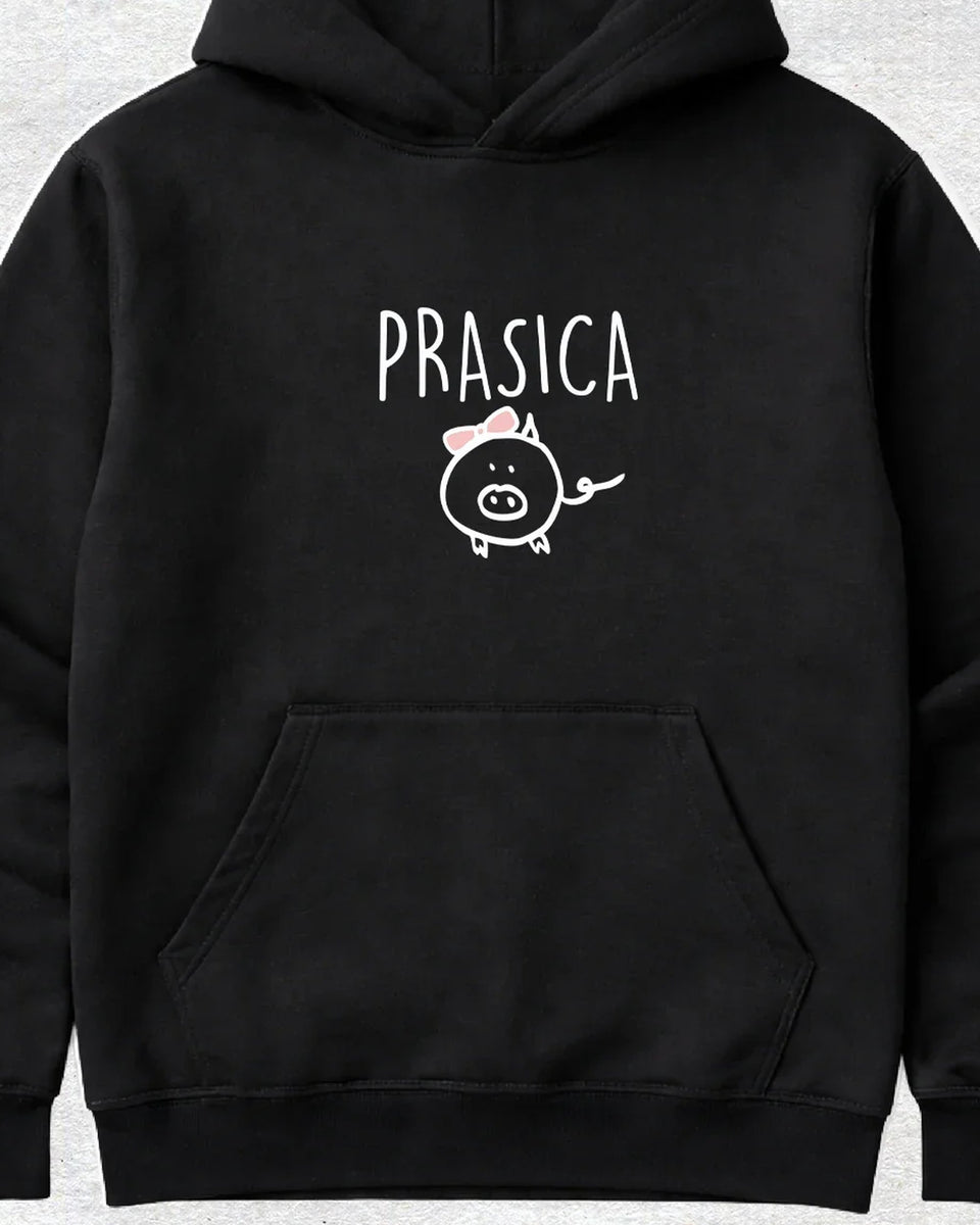 pulover s kapuco "prasica"