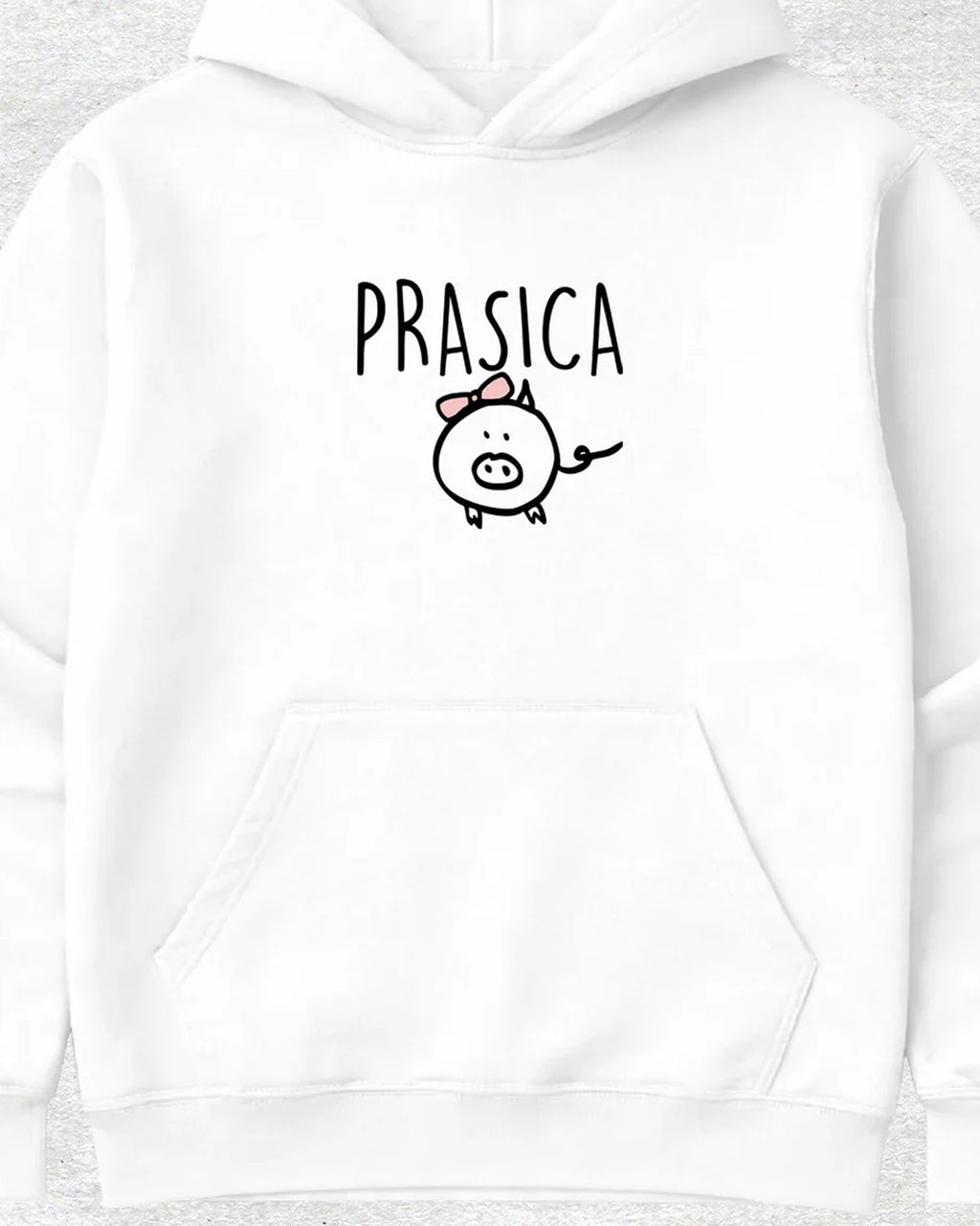 pulover s kapuco "prasica"