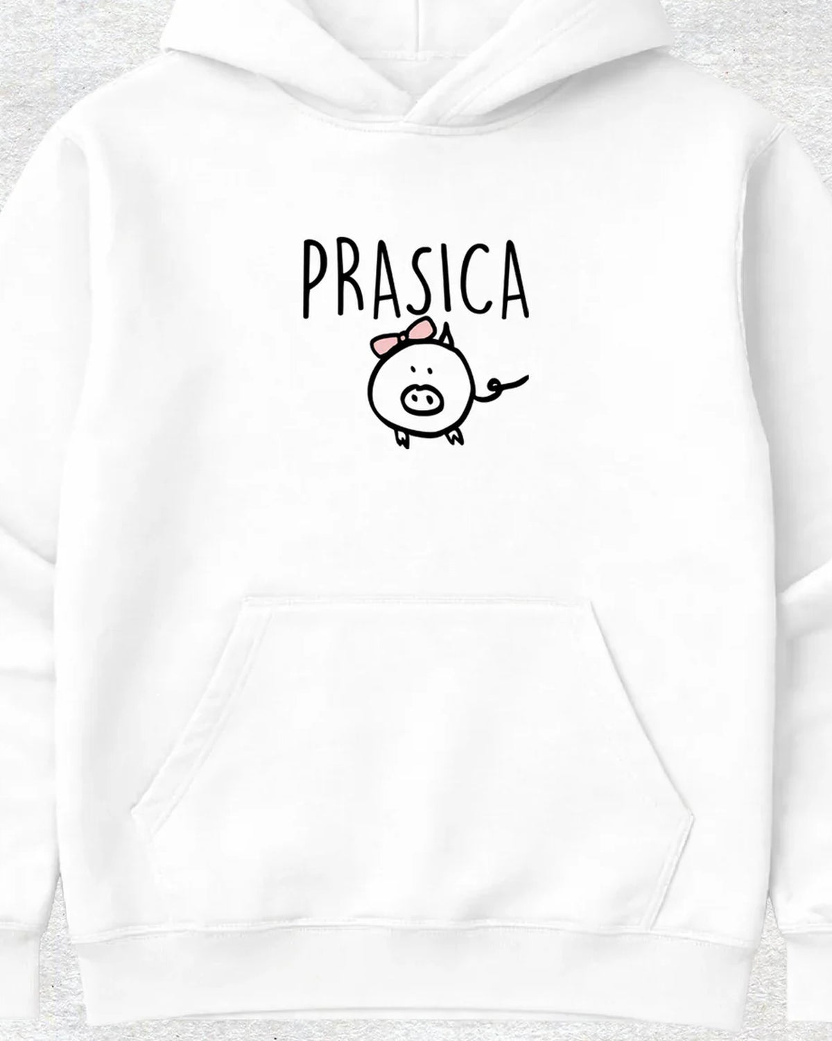 pulover s kapuco "prasica"