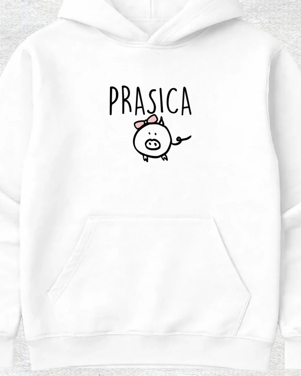 pulover s kapuco "prasica"