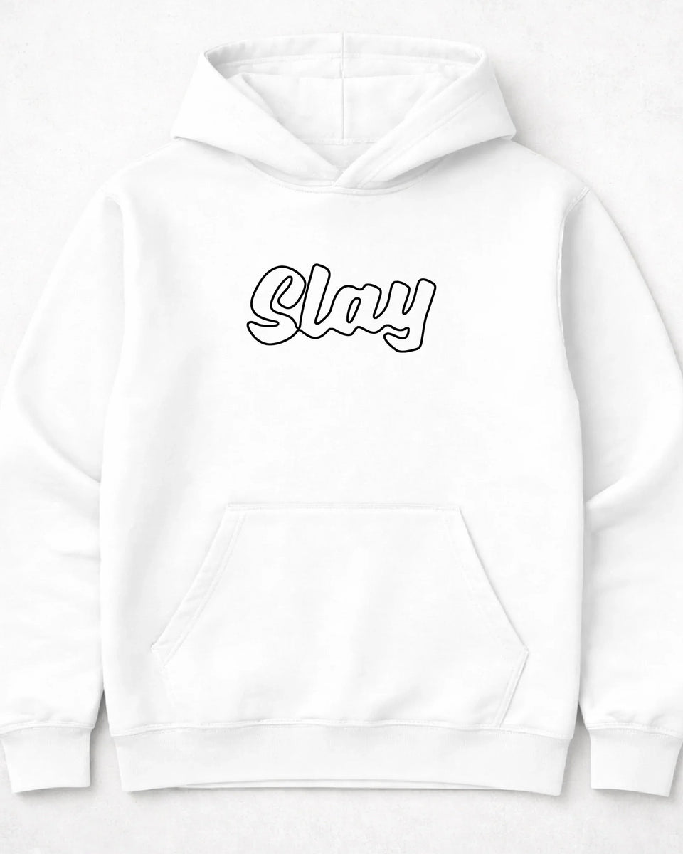 pulover s kapuco "slay"