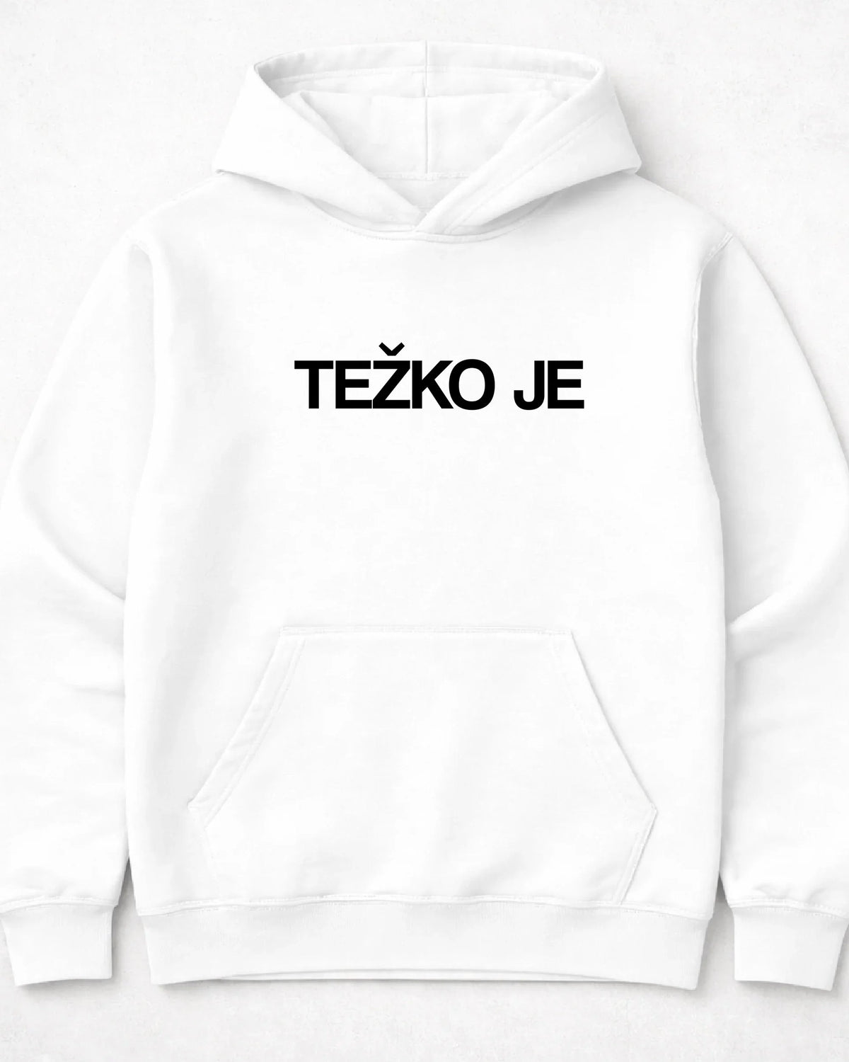 pulover s kapuco "težko je"