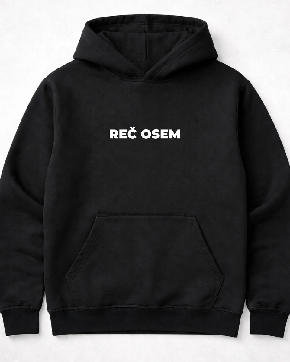 pulover s kapuco "reč osem"