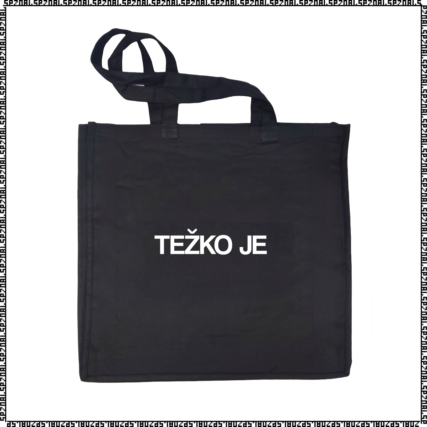 nakupovalna vreča "težko je"