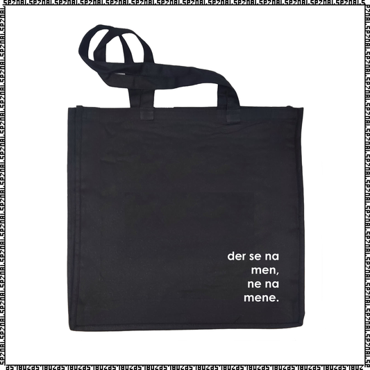 nakupovalna vreča "der se na men, ne na mene"