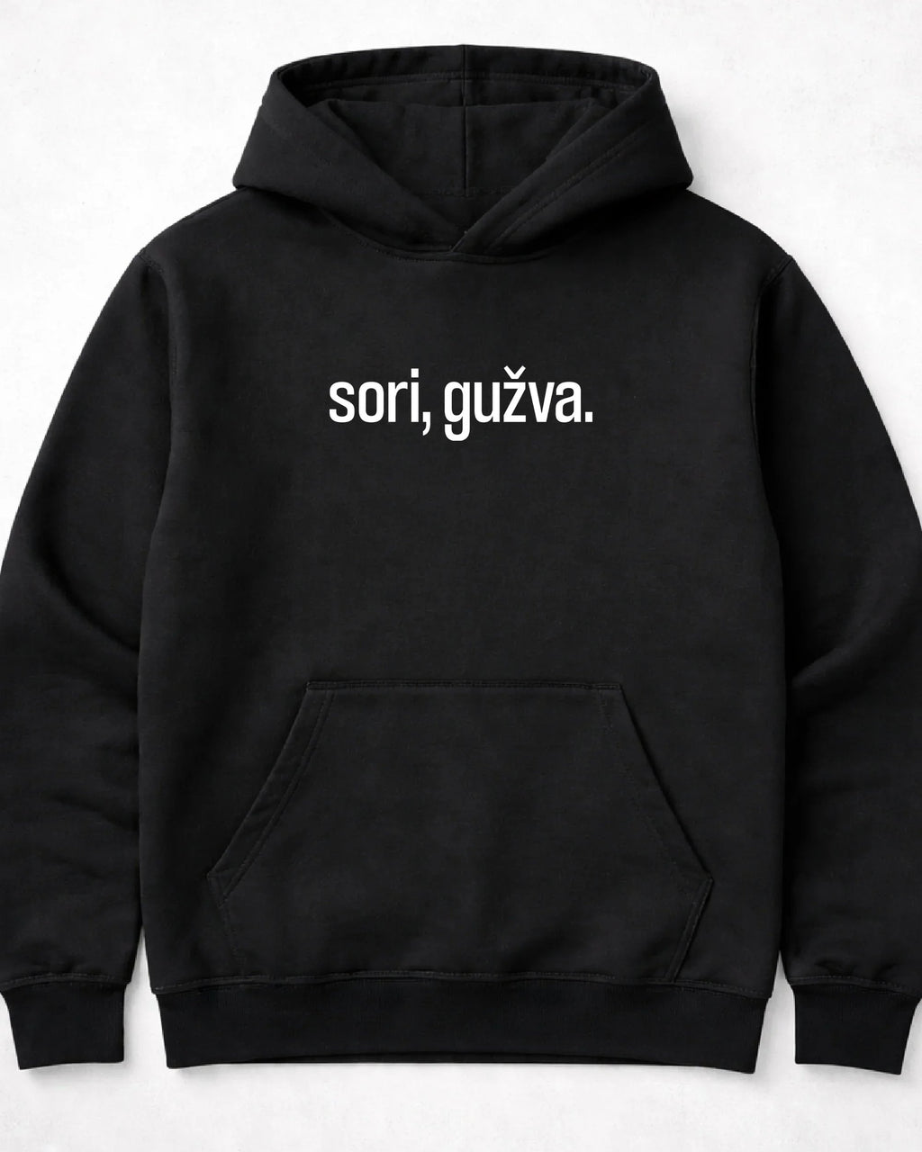 pulover s kapuco "sori, gužva"