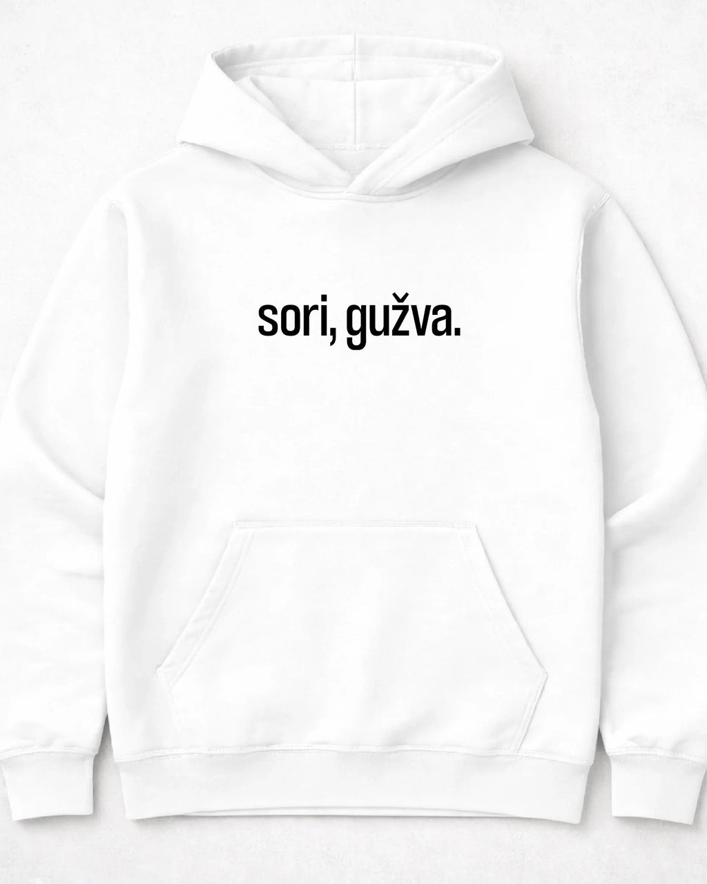 pulover s kapuco "sori, gužva"