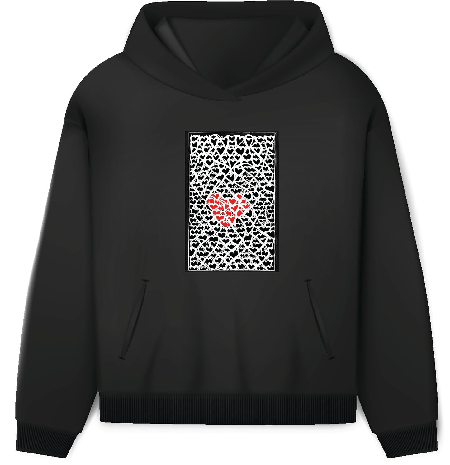 srčki v2 hoodie
