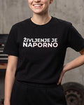 majica "življenje je na porno"