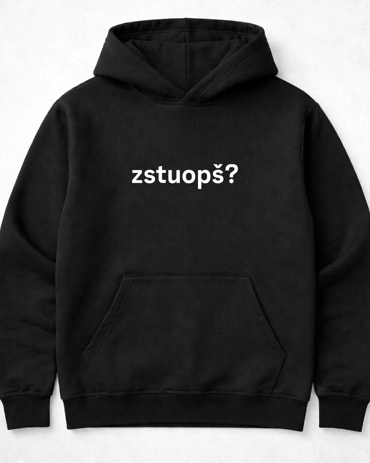 pulover s kapuco "zstuopš?